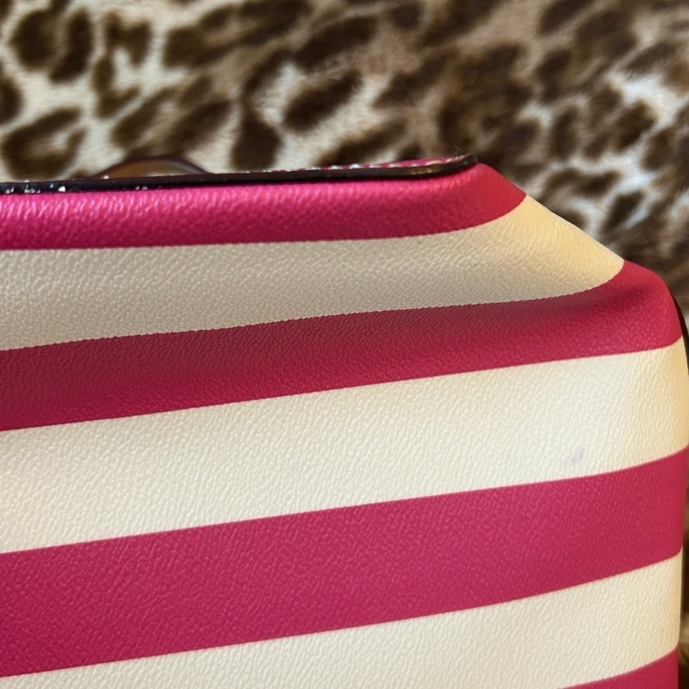 Kate Spade Pink and White Striped Tote Bag - Picture 10 of 16